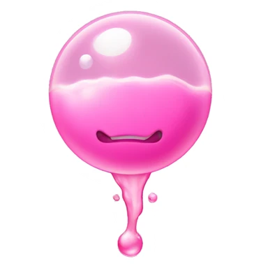 bubblety with pink liquid and a pink tube sticker