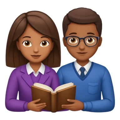 educator or speech therapist with child, who helps child with lessons or reading books sticker