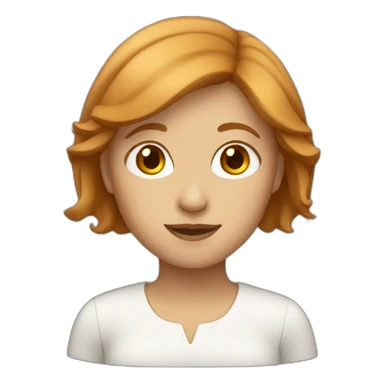 a light chestnut-haired woman sticker