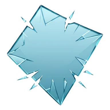 broken empty glass sticker