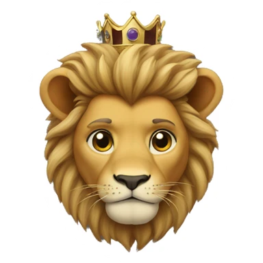 The king lion sticker