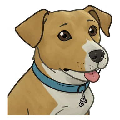 Dog drinking beer sticker