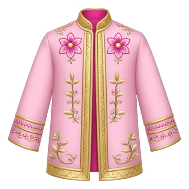 pink traditional clothing ornament sticker