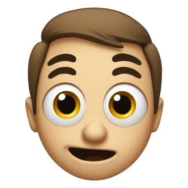 emoticon looking to the side with a shocked face sticker