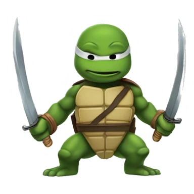 Mbappe ninja turtle sticker