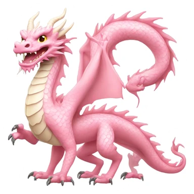 Light Pink Chinese Dragon sticker