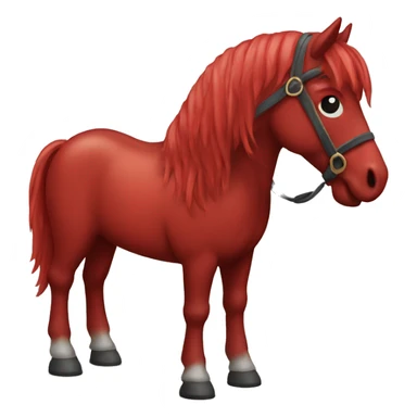 Red Wooden Horse sticker