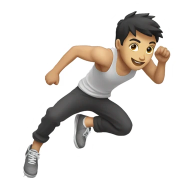 parkour white person sticker