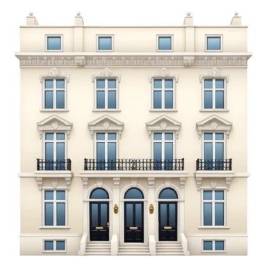 white notting hill townhouse sticker