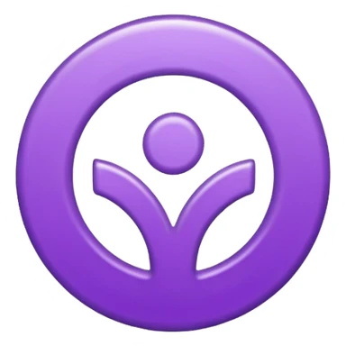 -18 symbol branco e roxo sticker