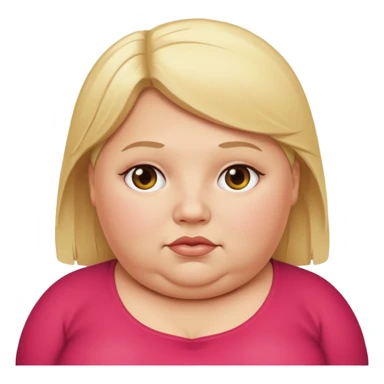 Obese blonde  sticker