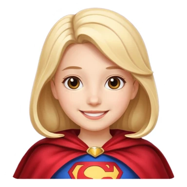 make ma an emoji of a fearless girl with a cape sticker