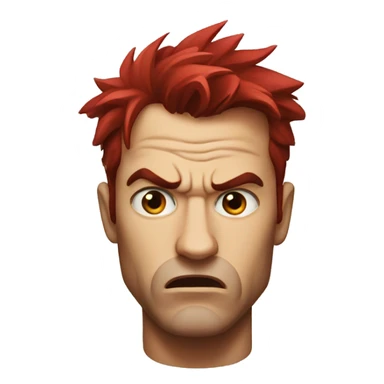 Angry red bull sticker