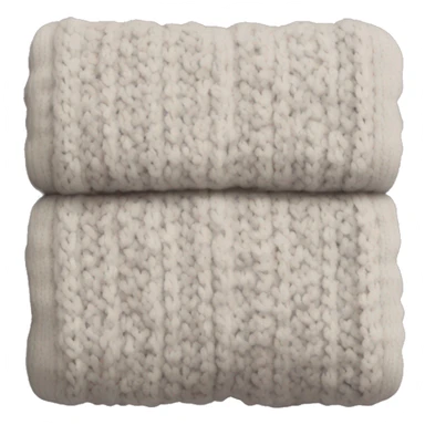 Cozy knitted blanket folded sticker