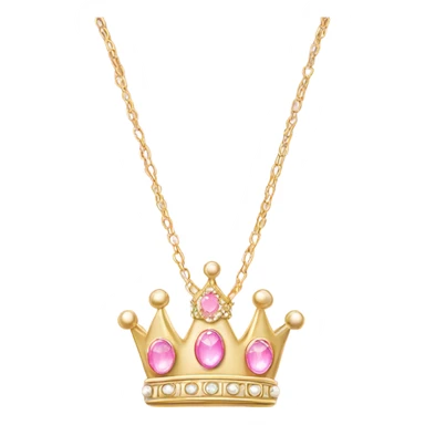 pink princess necklace sticker