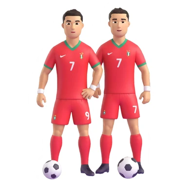 Cristiano Ronaldo, famous footballer sticker