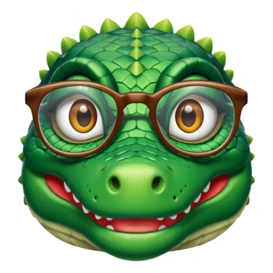 Crocodiles with glasses sticker