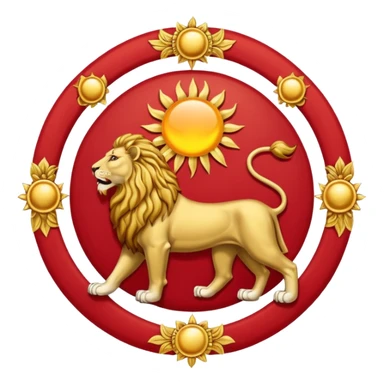 Lion and sun flag of imperial Iran sticker