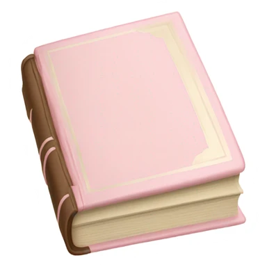 Four light Pink & beige book stable sticker