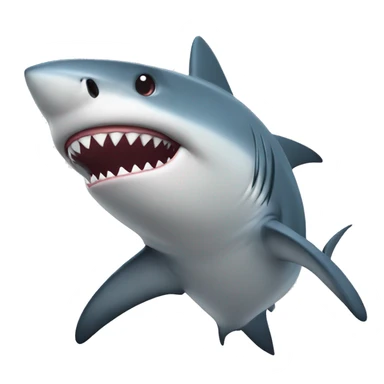 Shark wih love eys sticker