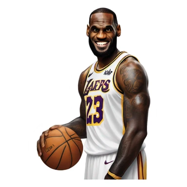 lebron james with a goat sticker