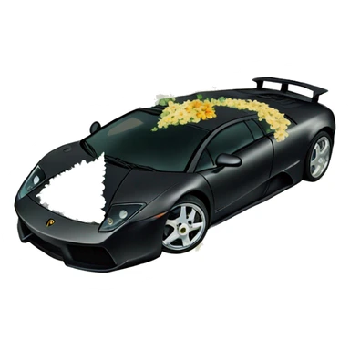 Murcielago con flores sticker