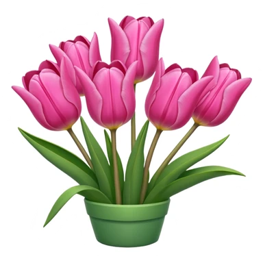 Pink tulips sticker