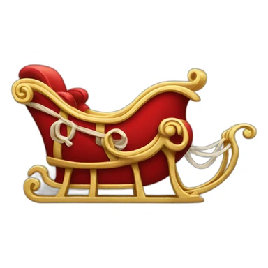 Santa's-sleigh sticker