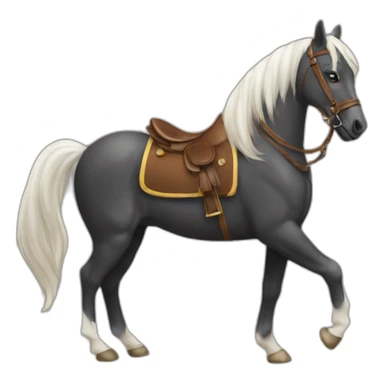 Cheval homme sticker