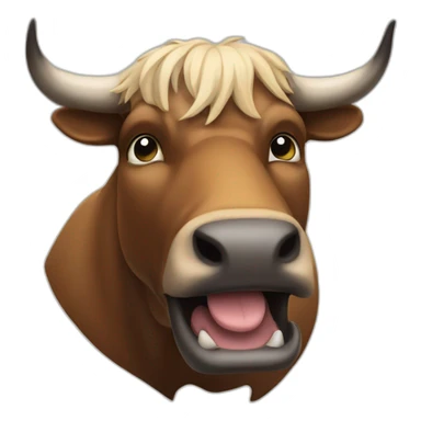 stock market bull sticker