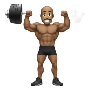 Heavy dumbell sticker