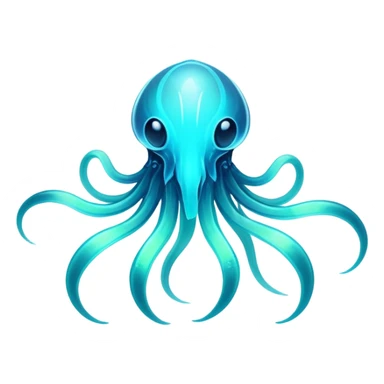 Exotic futuristic bioluminescent translucent transparent lush warm-colored neon Fakémon-Fionbri-creature sticker