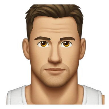 Channing Tatum serious sticker