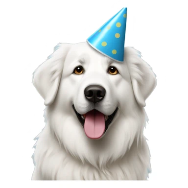 Great Pyrenees dog BIRTHDAY sticker