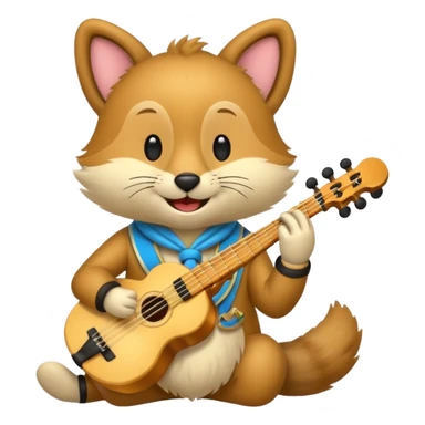 un animal musicien sticker