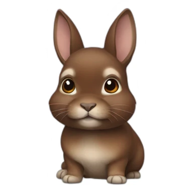Brown netherland dwarf sticker