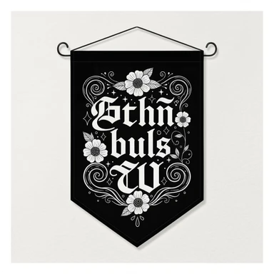 goth banner, cute, expressive, minimal, variation 1 sticker