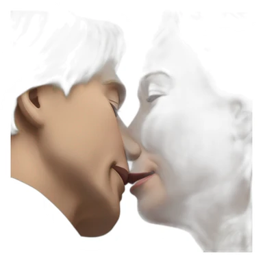 marine lepen giving a kiss to vladimir putin sticker