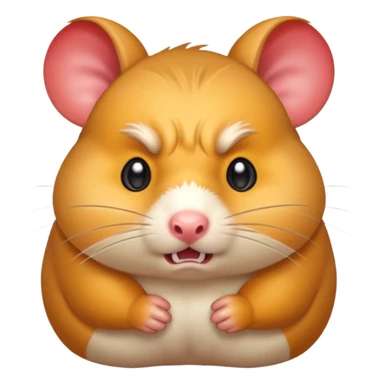 angry hamster sticker
