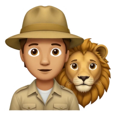 A man wanting to buy a lion. sticker