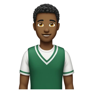 male high school student sticker