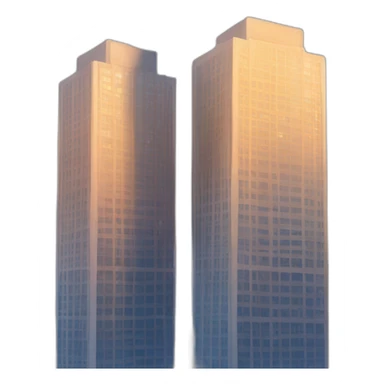 Couple of skyscrapers sticker