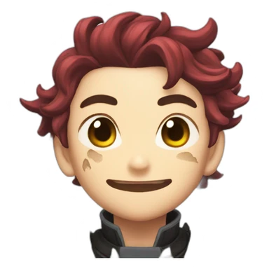 Tanjiro demon slayer sticker