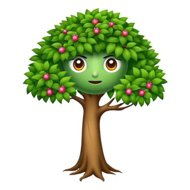 Un árbol con brazos y ojos  sticker