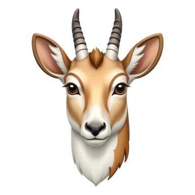 ethereal and spiritual white pronghorn sticker