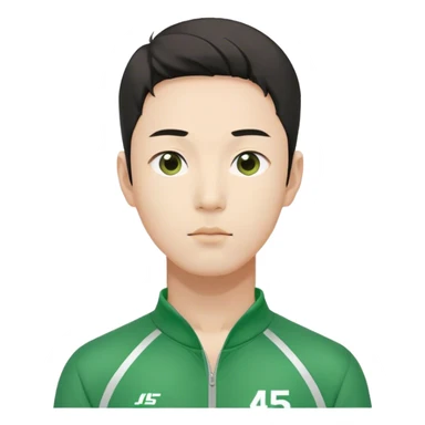 Squid game player seong gi hun number 456 sticker