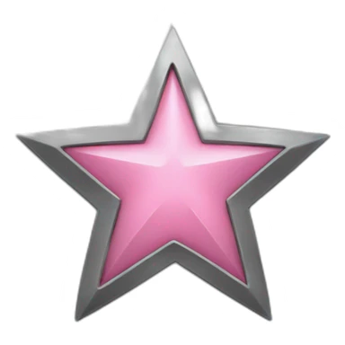 iron with a pink star sticker