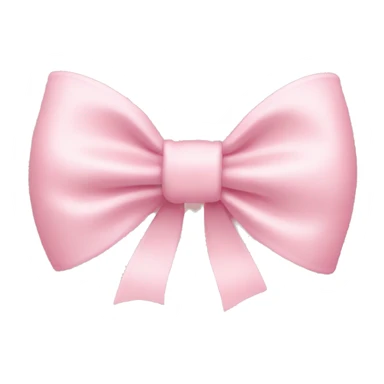 light pink bow on light pink bow sticker