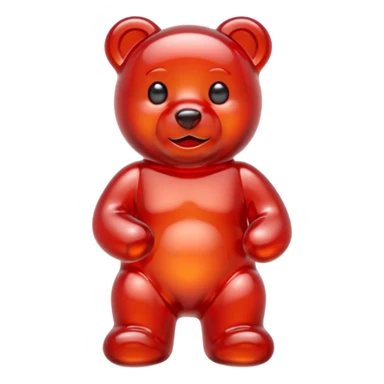 Red gummybear  sticker