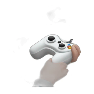 Student with gamepad playing game on macbook sticker